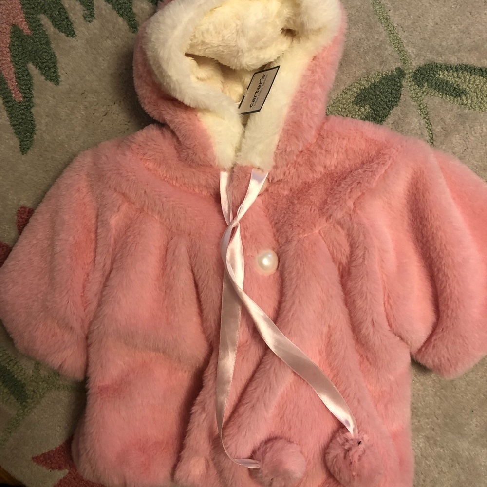 Newborn fluffy coat